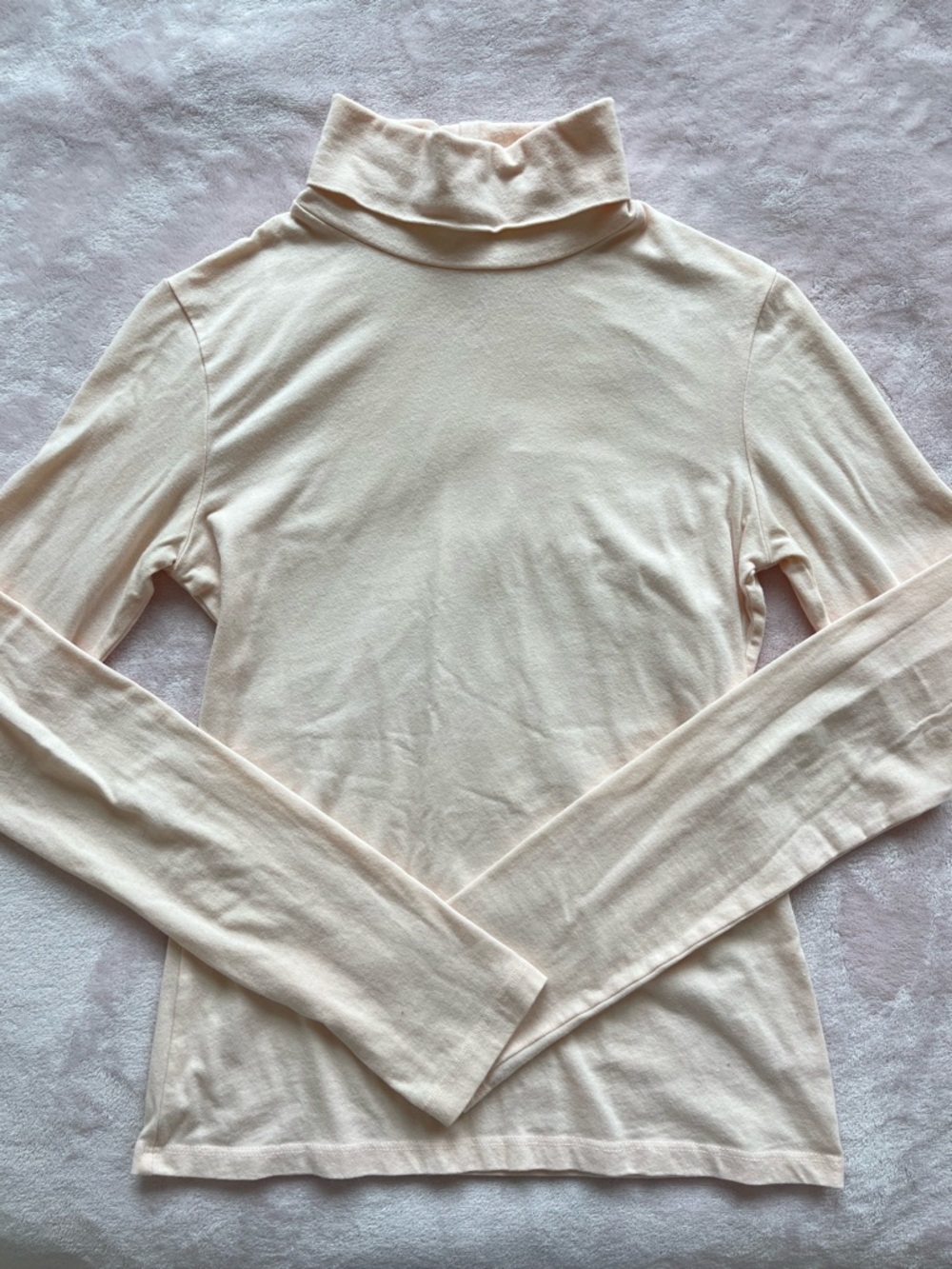 Peachy Pink Turtleneck Top